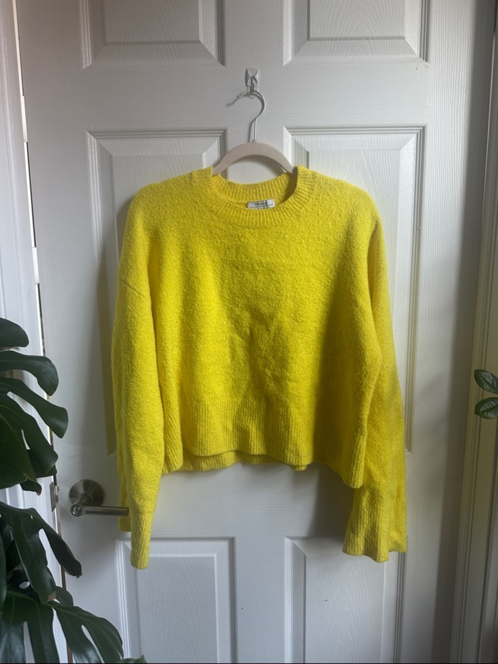 Bright Yellow Women's Crewneck Sweater